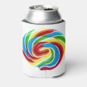 Lollipop Rainbow Swirl Dosenkühler (Kanne Rückseite)