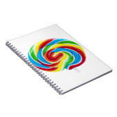 Lollipop Rainbow Swirl Notizblock (Rechte Seite)