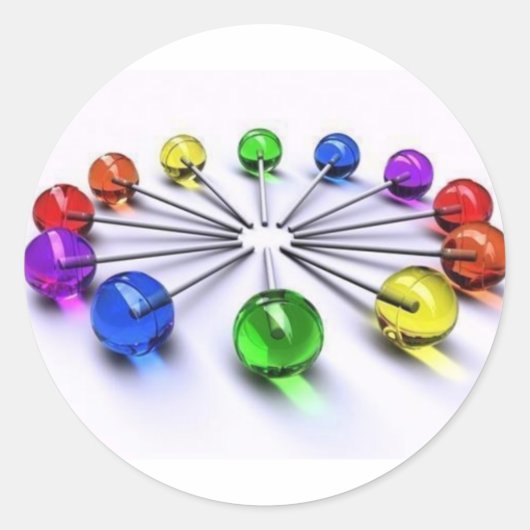 Lollipop Runder Aufkleber (Vorderseite)