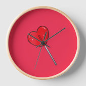 Lollipop Square Wall Clock Uhr (Vorderseite)