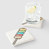 Lollipop Steinuntersetzer (Seitenansicht)