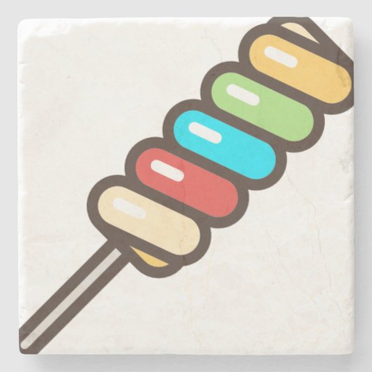 Lollipop Steinuntersetzer (Vorderseite)