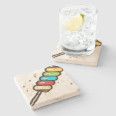 Lollipop Steinuntersetzer (Seitenansicht)