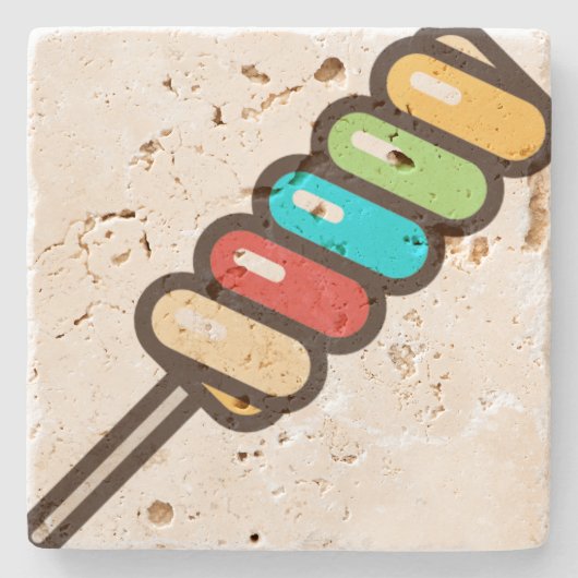 Lollipop Steinuntersetzer (Vorderseite)