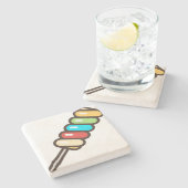 Lollipop Steinuntersetzer (Seitenansicht)