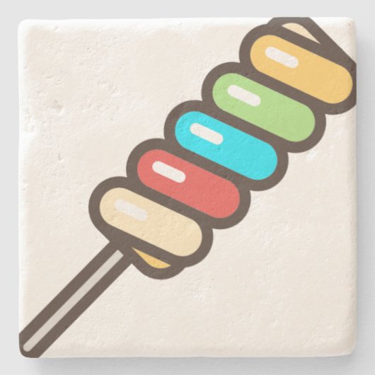 Lollipop Steinuntersetzer (Vorderseite)