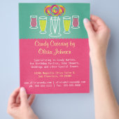 Lollipop Style Candy Catering Business Flyer (Hand)