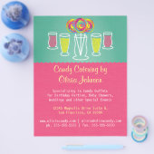Lollipop Style Candy Catering Business Flyer (Einzeln)