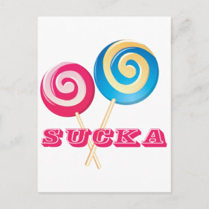 Lollipop Sucka Postkarte