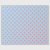 Lollipop Sweet Candy Blue Kindergeburtstag Party Geschenkpapier (Flach)