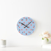 Lollipop Sweet Candy Blue Wall Runde Wanduhr (Zuhause)