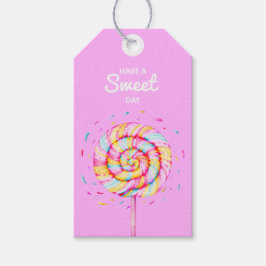 Lollipop Sweet Candy Caramel Drops Illustration Geschenkanhänger