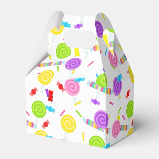 Lollipop und Candy Sweet Leckerei Fevor Boxes Geschenkschachtel (Rückseite)