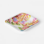 Lollipop Whimsical Candyland Birthday Pappteller (Gewinkelt)