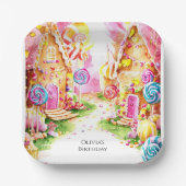 Lollipop Whimsical Candyland Birthday Pappteller (Vorderseite)