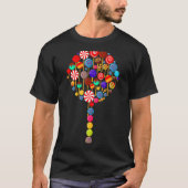 Lollipops As Candy Rainbow Sucker Lollipop T-Shirt (Vorderseite)