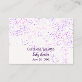 Lollipops Candy Land Babydusche Windelwanne Begleitkarte (Rückseite)