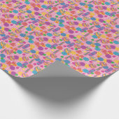 Lollipops Candy Pattern Geschenkpapier (Ecke)
