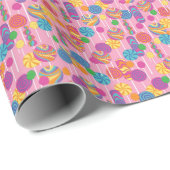 Lollipops Candy Pattern Geschenkpapier (Rolleneckpunkt)