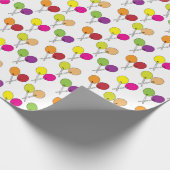 Lollipops in grün, lila, rosa, gelb geschenkpapier (Ecke)