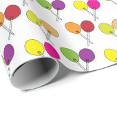 Lollipops in grün, lila, rosa, gelb geschenkpapier (Rolleneckpunkt)