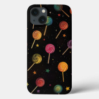 Lollipops in Space - Regenbogenstars Galaxy Black