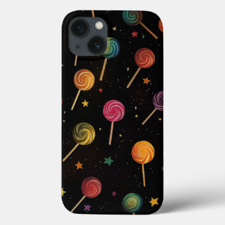 Lollipops in Space - Regenbogenstars Galaxy Black Case-Mate iPhone Hülle