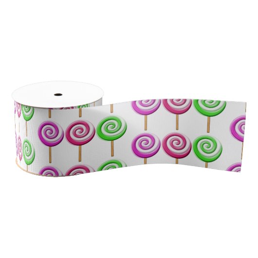 Lollipops-Ribbon mit wirbelnder Kraft Ripsband (Spule)