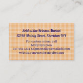 Lollipops saugt Bonbons Visitenkarte (Rückseite)