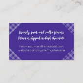 Lollipops Süßmacher backen Visitenkarte pink (Rückseite)