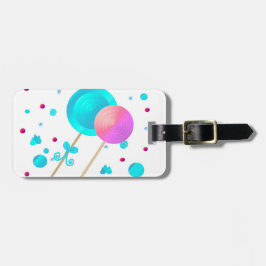 Lollipops und Candy Dots Gepäckanhänger