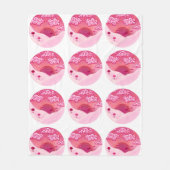 Lollipops und hübsche Wolken Fleecedecke (Vorderseite)