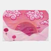 Lollipops und hübsche Wolken Geschirrtuch (Horizontal)