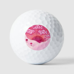 Lollipops und hübsche Wolken Golfball