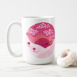 Lollipops und hübsche Wolken Kaffeetasse