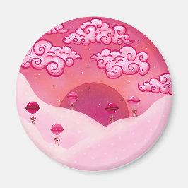 Lollipops und hübsche Wolken Magnet