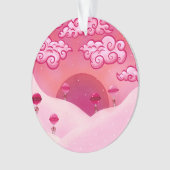 Lollipops und hübsche Wolken Ornament (Vorderseite)