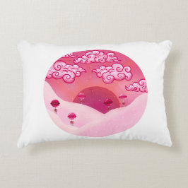 Lollipops und hübsche Wolkendarstellung Dekokissen