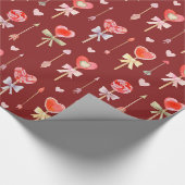 Lollipops und Pfeile Geschenkpapier (Ecke)