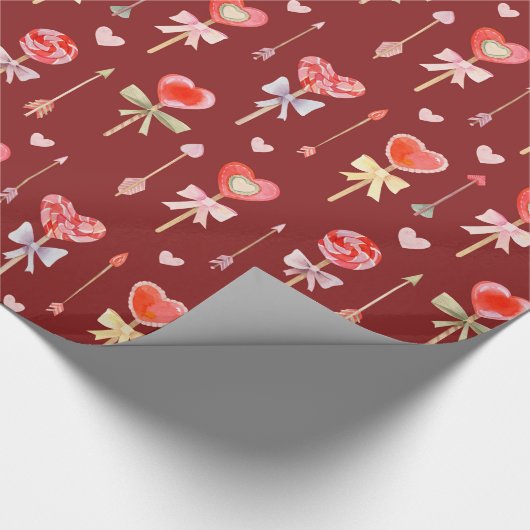 Lollipops und Pfeile Geschenkpapier (Ecke)