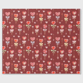 Lollipops und Pfeile Geschenkpapier (Flach)
