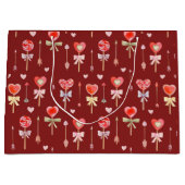 Lollipops und Pfeile Große Geschenktüte (Vorderseite)