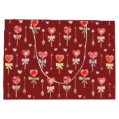 Lollipops und Pfeile Große Geschenktüte (Rückseite)