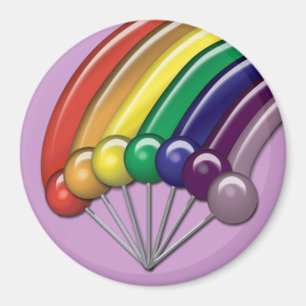 Lollipops und Rainbows Anpassbare Magnete Magnet