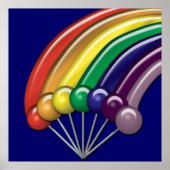Lollipops und Rainbows Anpassbare Poster (Vorne)