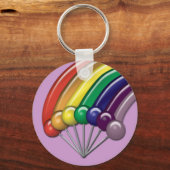 Lollipops und Rainbows Anpassbare Schlüsselanhänge Schlüsselanhänger (Vorderseite)