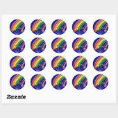 Lollipops und Regenbows Anpassbare Stickers (Blatt)