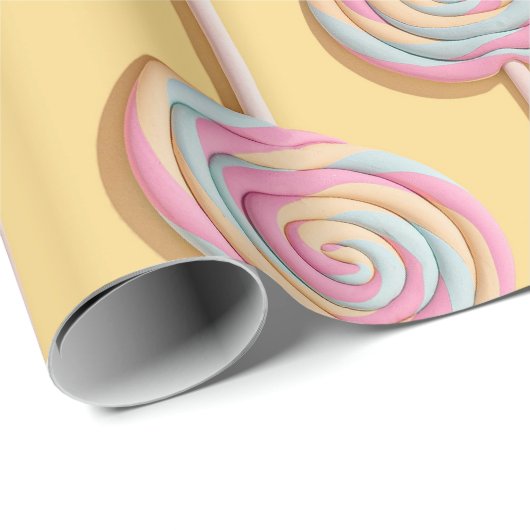 Lollipops Wrapping Paper Geschenkpapier (Rolleneckpunkt)