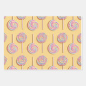 Lollipops Wrapping Paper Geschenkpapier Set (Vorderseite 2)