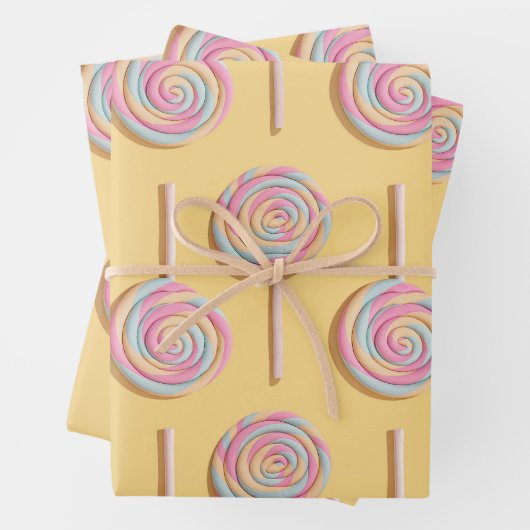 Lollipops Wrapping Paper Geschenkpapier Set (Beispiel)
